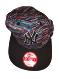 Awsum Thrift New Era 9FIFTY New York Yankees snapback hat with a multi-color space-dye crown and black flat brim.