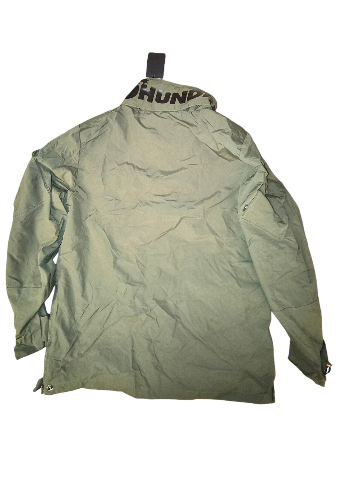 Awsum Thrift olive green The Hundreds water-resistant technical field jacket with back collar logo detail