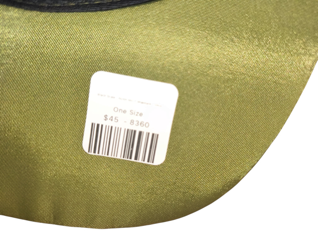 Awsum Thrift Black Scale olive green nylon flight satin snapback hat with original retail barcode sticker on visor
