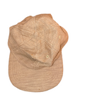 Awsum Thrift Publish Brand Davin tan textured 5-panel camper hat with flat brim and original retail tag attached