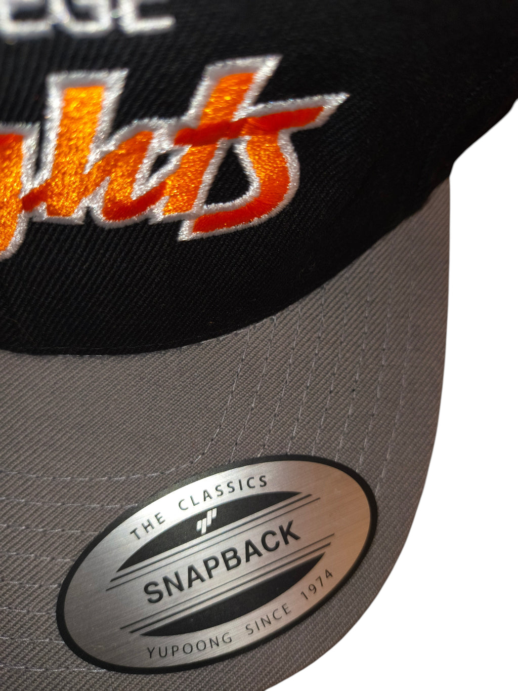 The Classics Yupoong City College Knights Snapback Hat - Black / Grey (NWT)