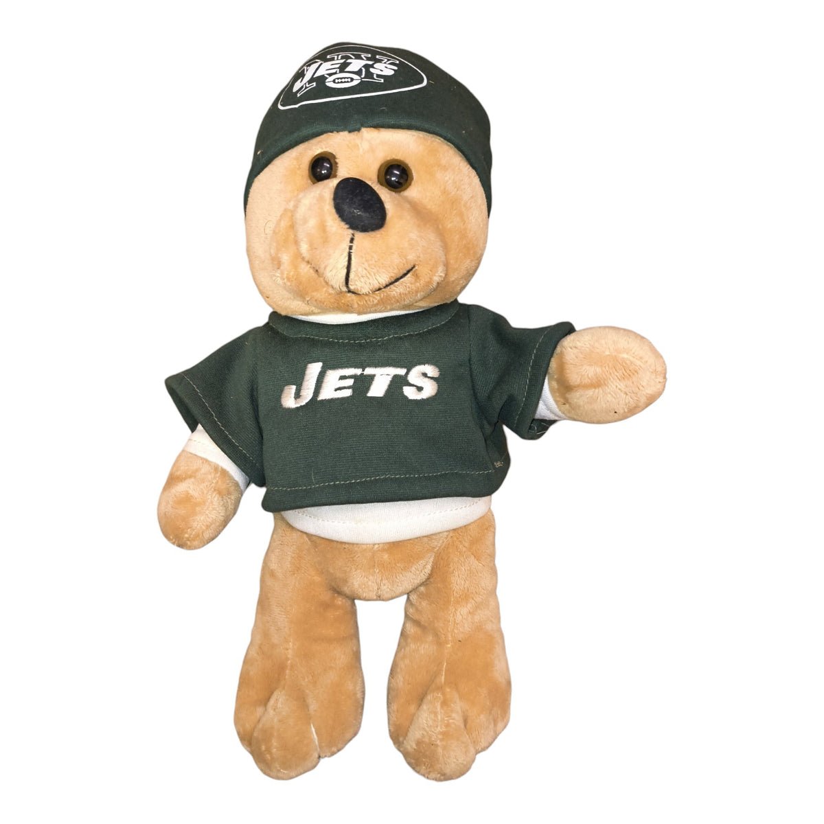 Vintage 90s NY Jets NFL Stuffed Animal Plush Bear - 12 Inch