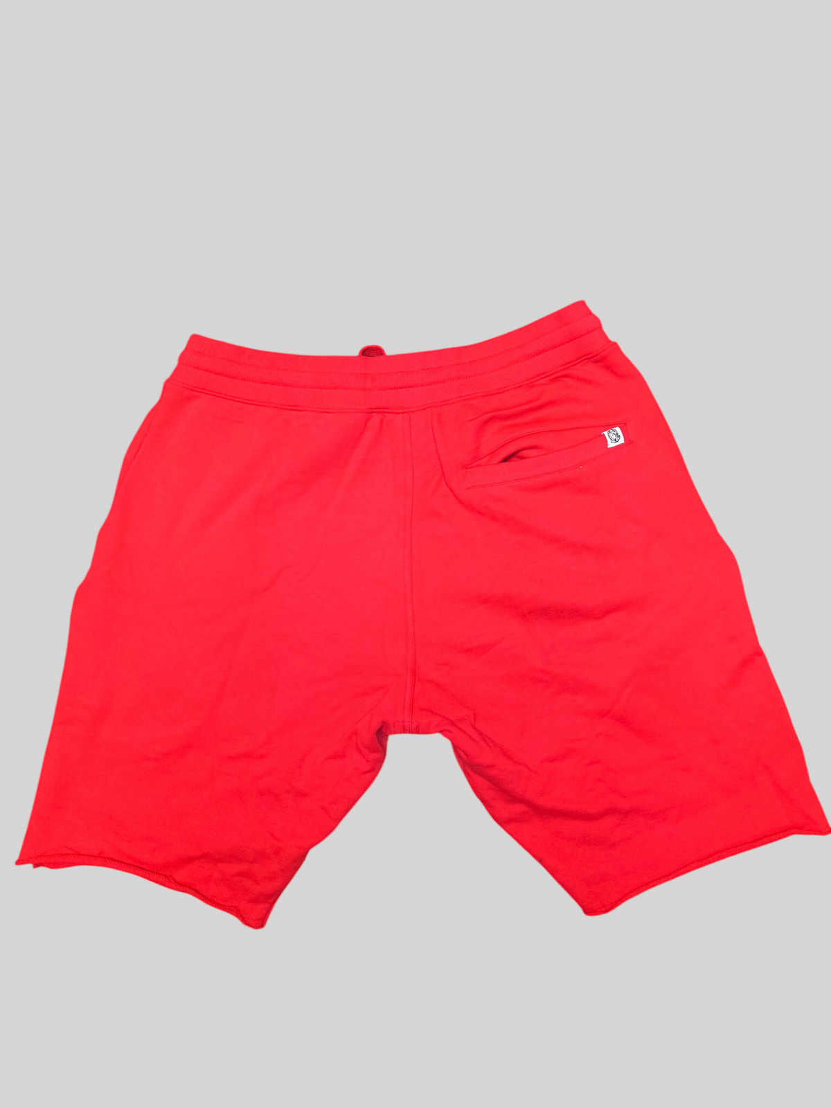 Awsum Thrift red Billionaire boys club shorts with a back pocket and small logo tag