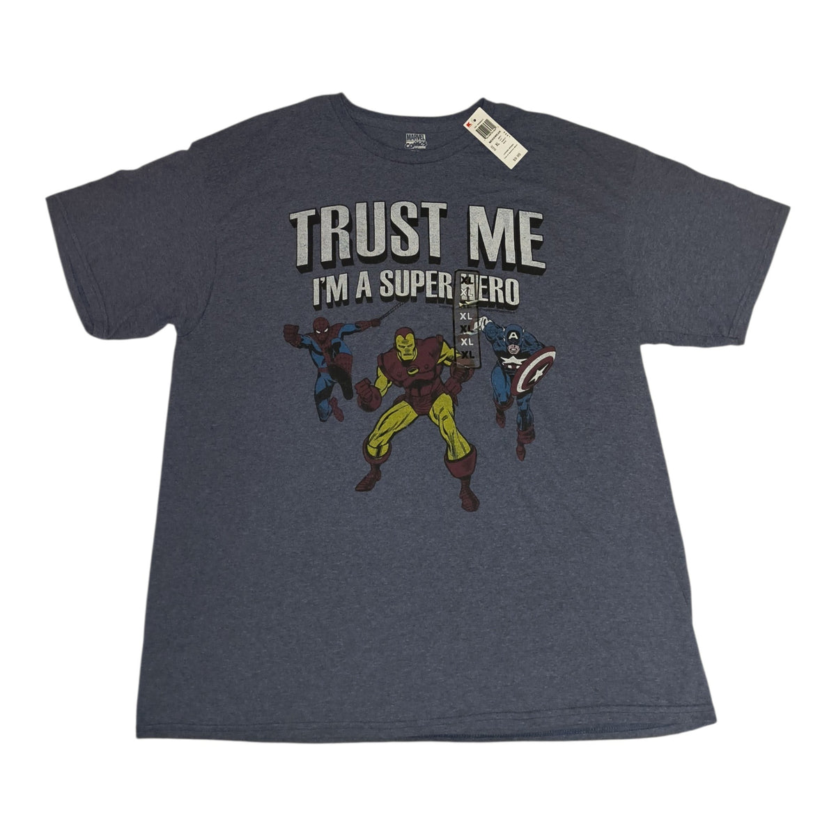 Marvel Comics Men's XL Trust Me I'm A Superhero Avengers Graphic Tee (NWT)