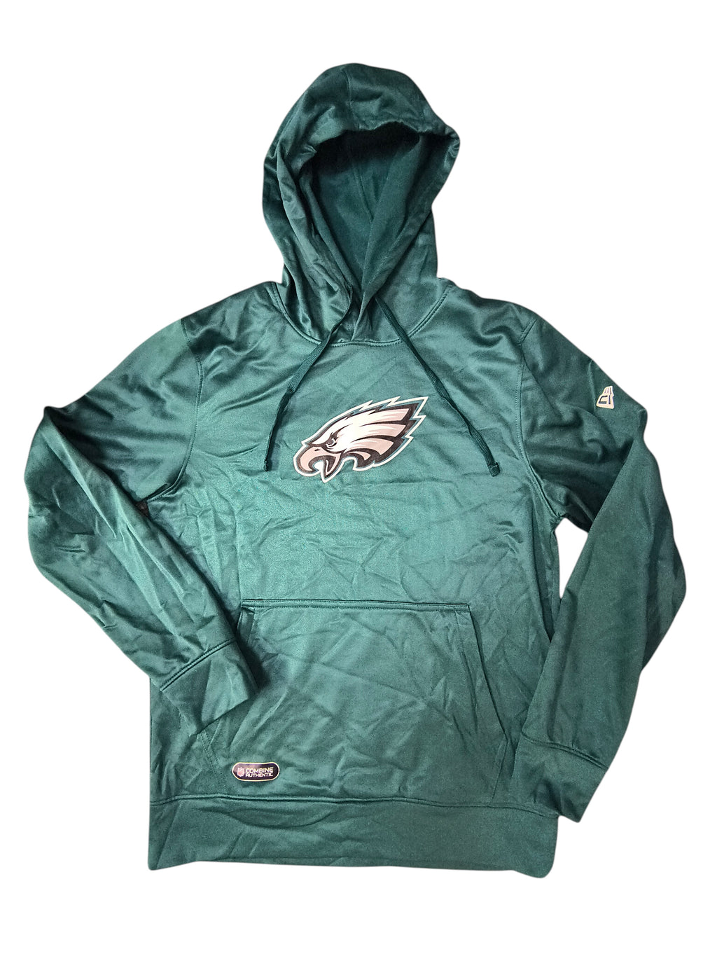 Awsum Thrift Philadelphia Eagles New Era tech fleece hoodie in midnight green with embroidered team logo