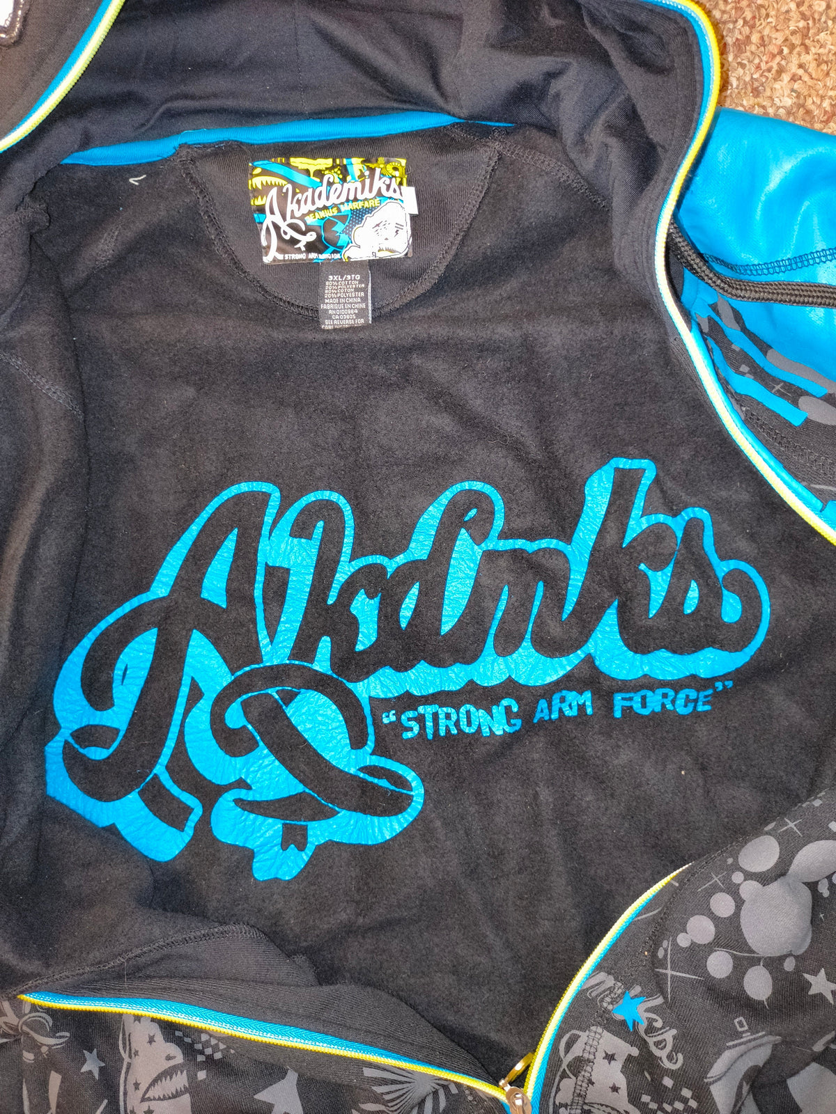 Vintage Y2K Akademiks Jeanius Warfare Shark Full-Zip Hoodie - Men's 3XL (EUC)