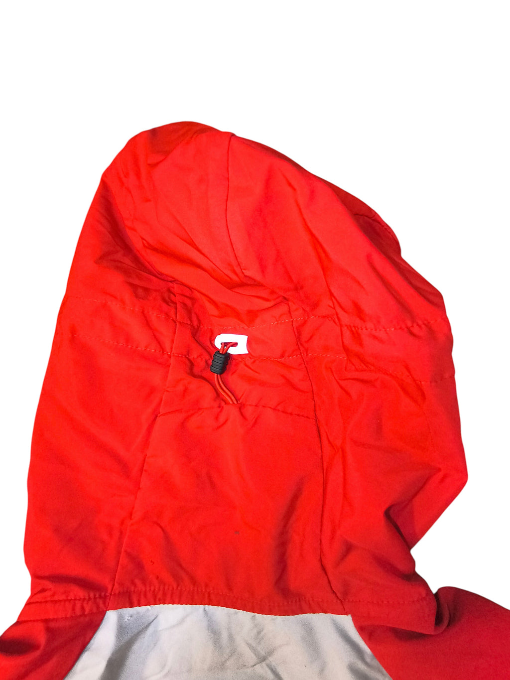 Awsum Thrift Nike Philadelphia Phillies red track jacket hood with adjustable cinch drawstring