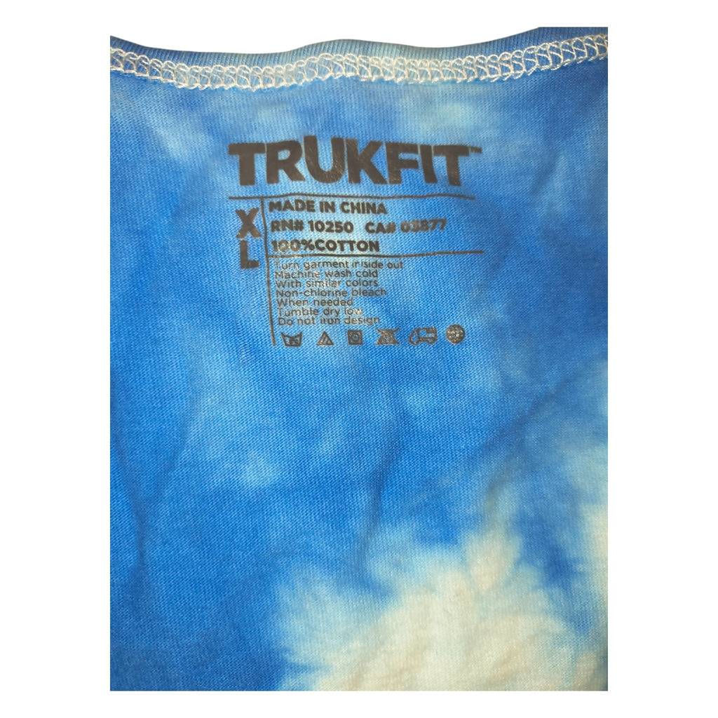 Trukfit Lil Wayne Drip Logo Blue Tie Dye Skater Tank Top - Blue / XL (NWOT)