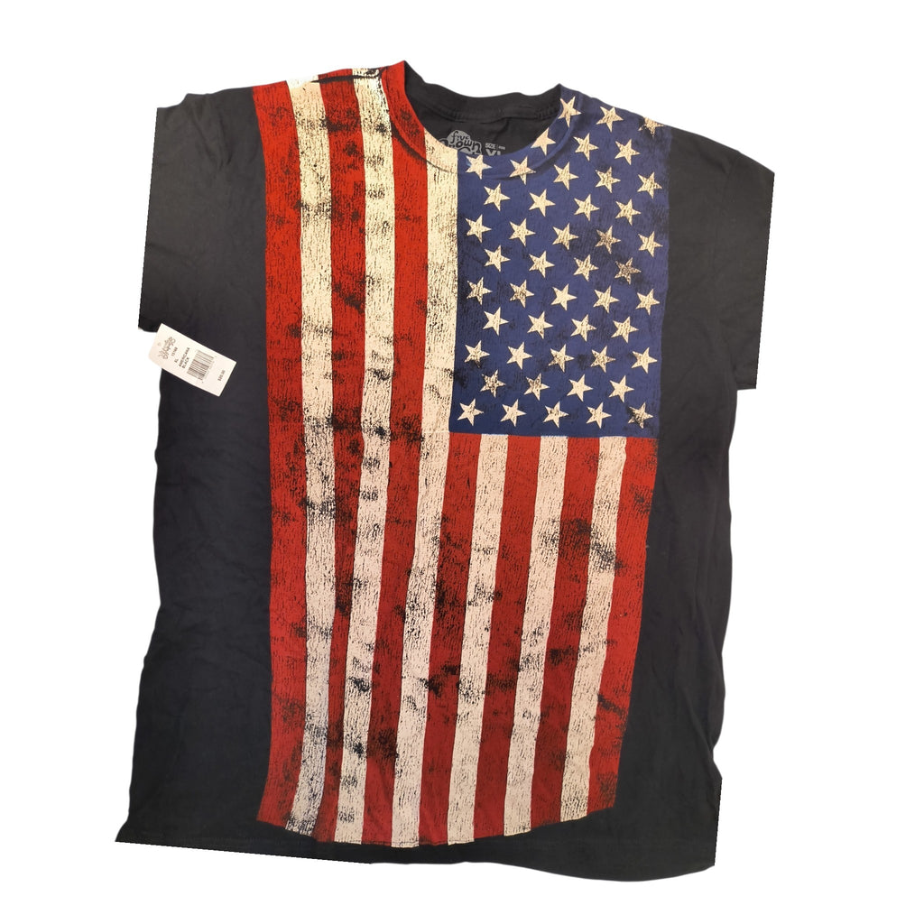 Five Crown Men's XL Americana Black American Flag Graphic Tee (NWT)