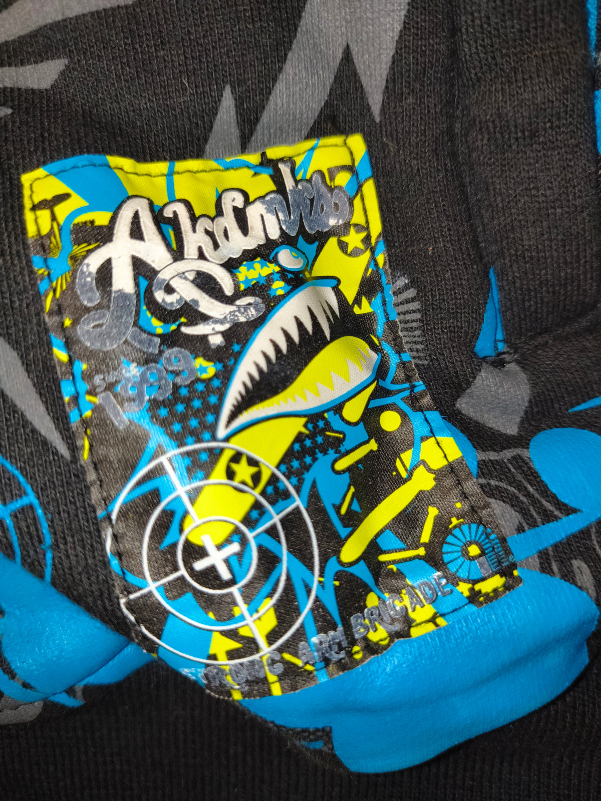 Vintage Y2K Akademiks Jeanius Warfare Shark Full-Zip Hoodie - Men's 3XL (EUC)