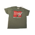 Old Navy Collectabilitees MTV Christmas Winter Fair Isle Graphic Tee - Kelly Green / XXL (NWT)