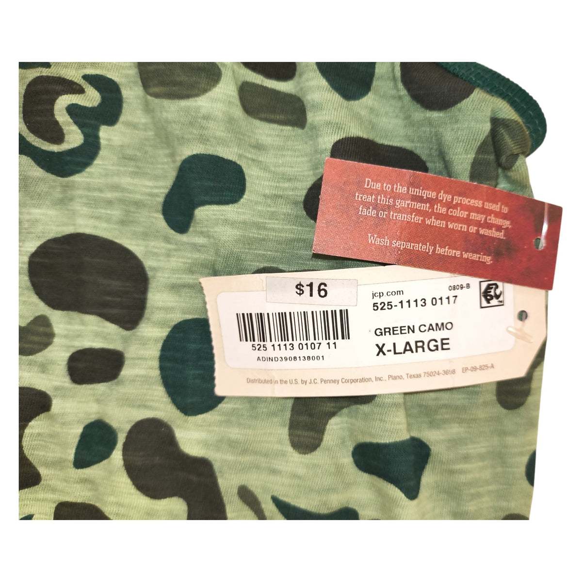 Arizona Jean Co. Men's XL Green Camo Sleeveless Tank Top (NWT)