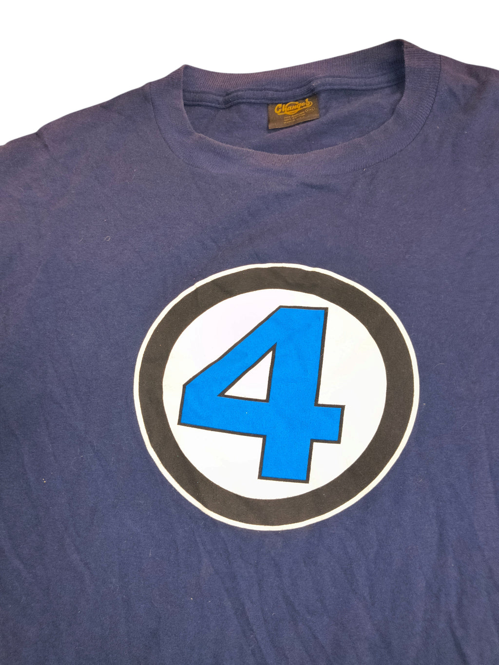 Awsum Thrift vintage 90s navy blue Marvel Fantastic Four graphic t-shirt with Changes brand tag