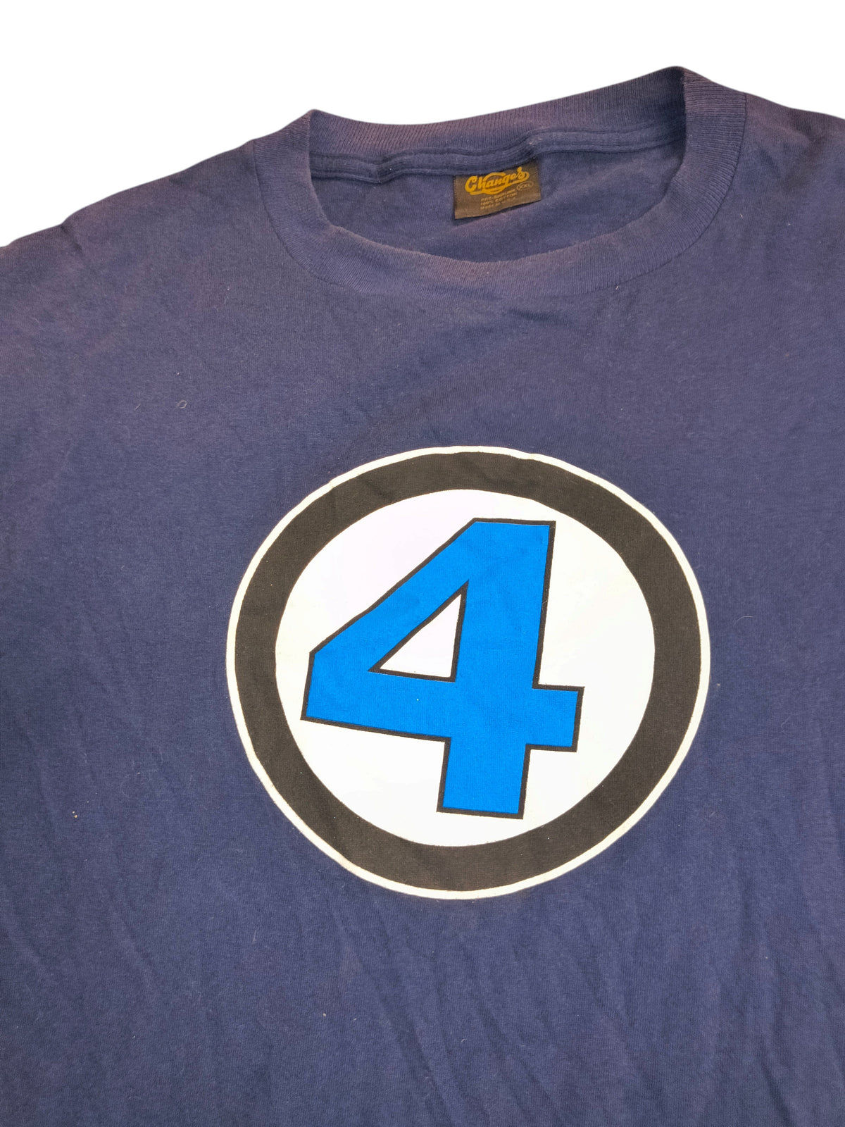 Awsum Thrift vintage 90s navy blue Marvel Fantastic Four graphic t-shirt with Changes brand tag