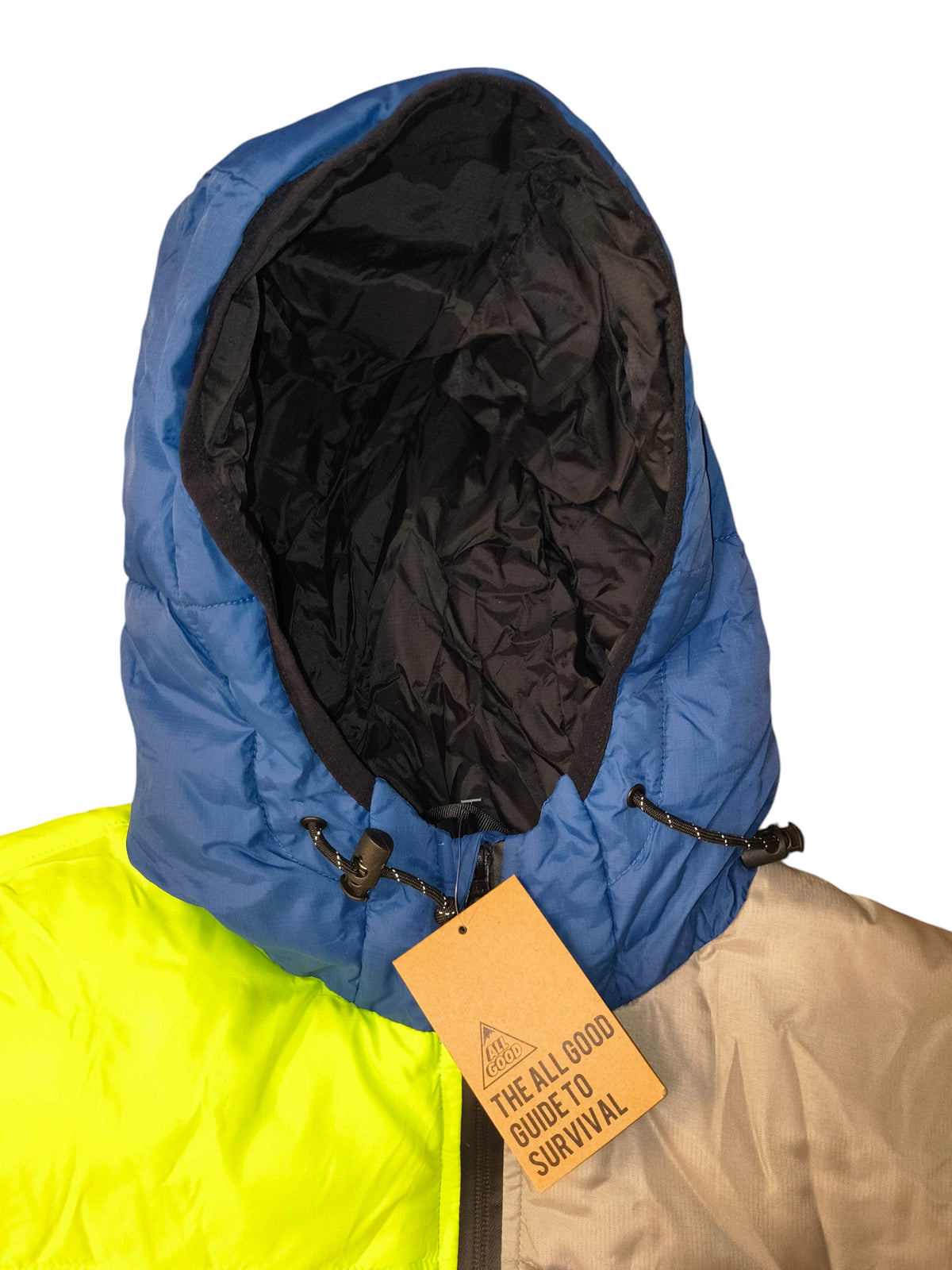All Good High Camp Multi Colorblock Puffer Jacket - Men's XXL (NWT)