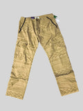 Awsum Thrift LRG khaki tan cotton cargo pants featuring an all-over southwest Aztec geometric print and utility pockets