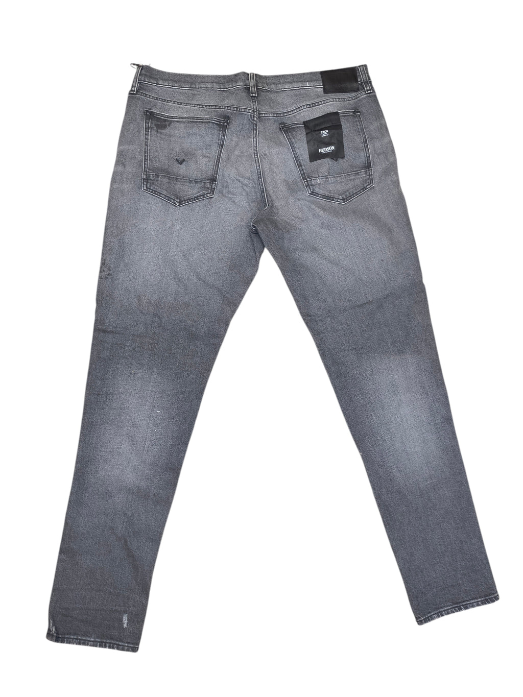 Hudson Jeans Zack Skinny Fit Distressed Biker Grey Jeans - Men's 40 (NWT)