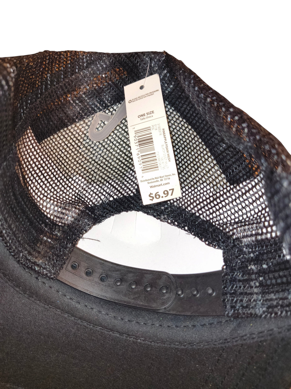 No Boundaries Pineapple Chevron Trucker Hat - One Size (NWT)